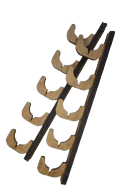 Suporte de parede para 5 facas 37cm 